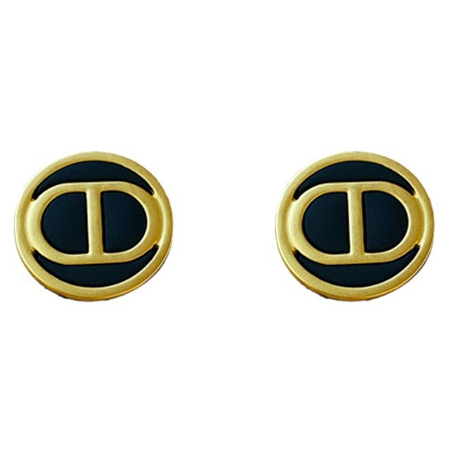 Luxurious Letter Letter Geometric Number Text Alloy Electroplating Earrings