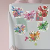 6pcs/set DIY Diamond Painting Fridge Magnetic Sticker Kits (Dragonfly)