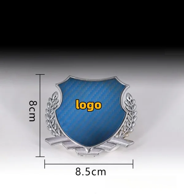 Car Metal Mirror Decorative Car Sticker Wheat Ear