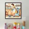 Modern Housewife-11CT Stamped Cross Stitch 40*40cm/15.75*15.75in tapestrymarket