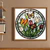 (Counted/Stamped) Butterfly - 18CT Cross Stitch 20*20cm/7.87*7.87in