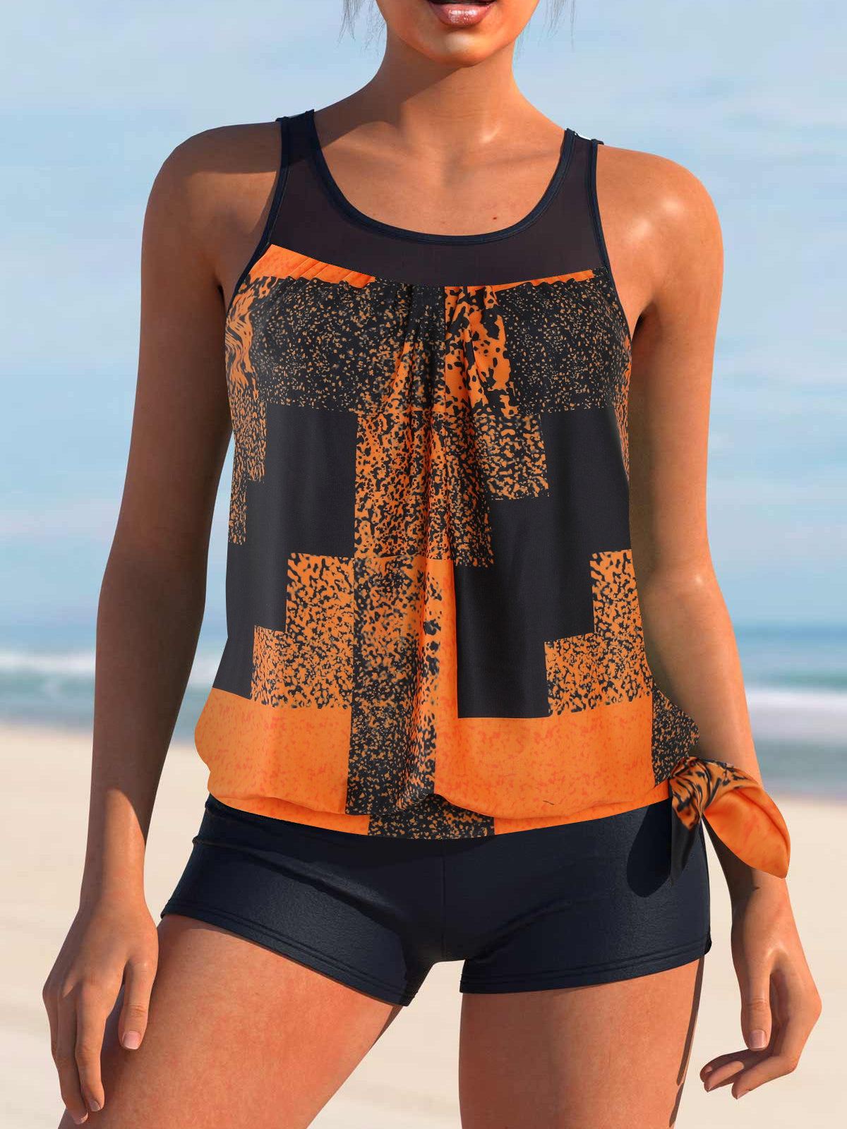 Women Long Sleeve V-neck Graphic Floral Printed Top