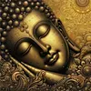 Diamond Painting -DIY Round Drill Golden Buddha Statue(40x40cm)
