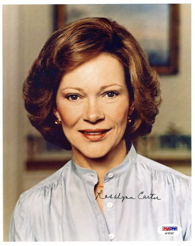 Rosalyn Carter Psa Dna Cert Hand Signed 8x10 Photo Poster painting Autograph