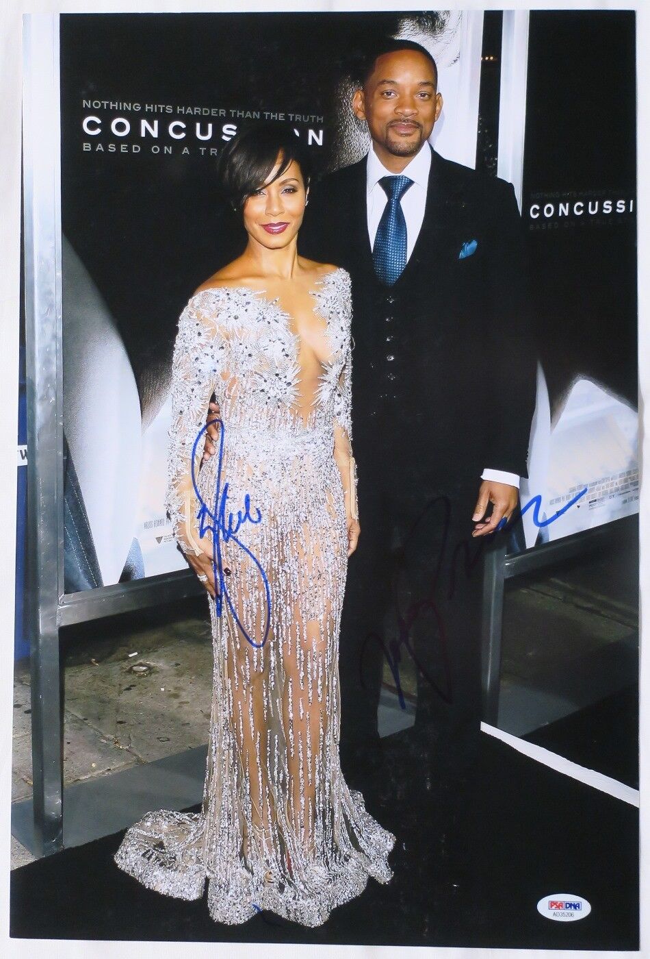 Will & Jada Smith Signed Authentic Autographed 12x18 Photo Poster painting PSA/DNA #AD35206