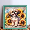 Shih Tzu Dog-11CT Stamped/Counted Cross Stitch 40*40cm tapestrymarket
