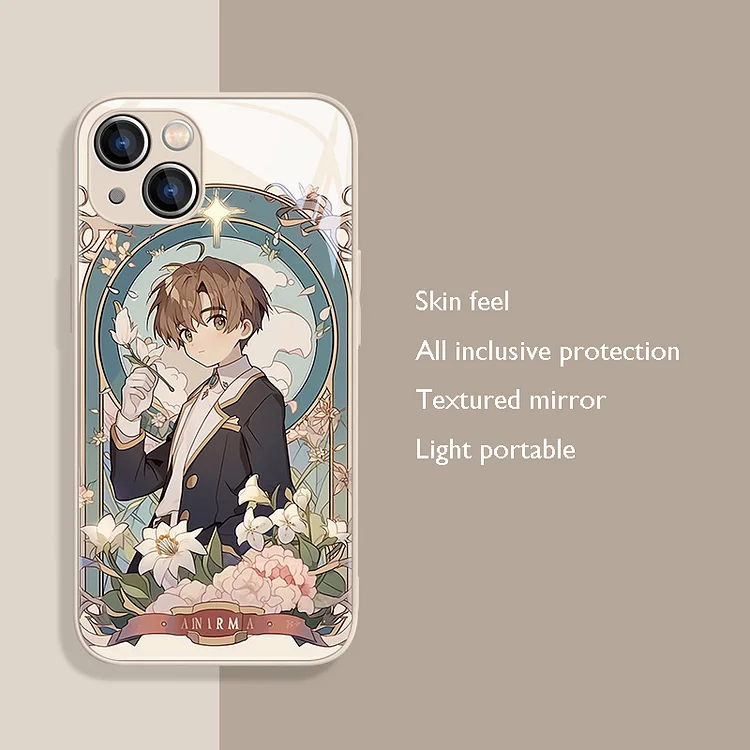 Anime Student Girl Glass Phone Case