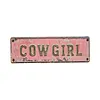 Love You Bye Vintage Floral Wall Plaque Street Sign for Home/Living Room/Bedroom