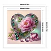 (US Local)Heart Peony -11CT Stamped Cross Stitch Kit(40x40cm)