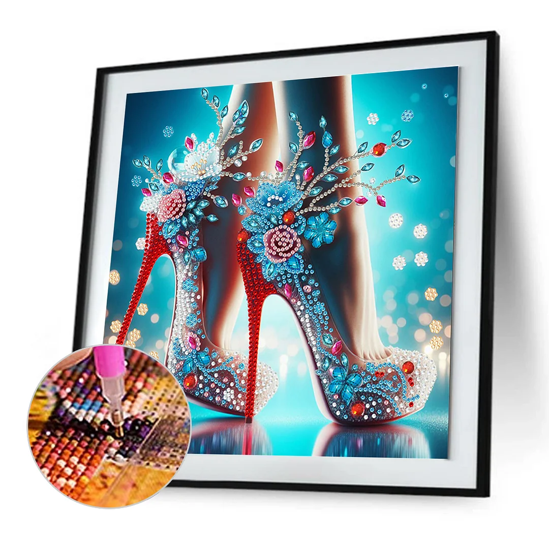 Dream High Heel - Diamond Painting - Partial Special Shaped Drill(Canvas|30*30cm)