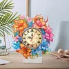 DIY Diamond Painting Acrylic Special Shaped Lily Flower Clock Art Kit