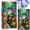 uk.everydayedeals (Limited Stock)Diamond Painting - Full Round - Pumpkin Lamp and Grandp(40*70cm)