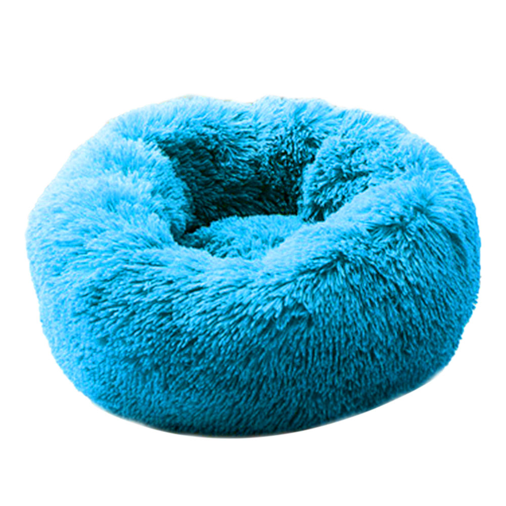 

Foldable Round Dog Cat Nest Cashmere Warm Sleeping Bed Outdoor Pet Product, Blue, 501 Original