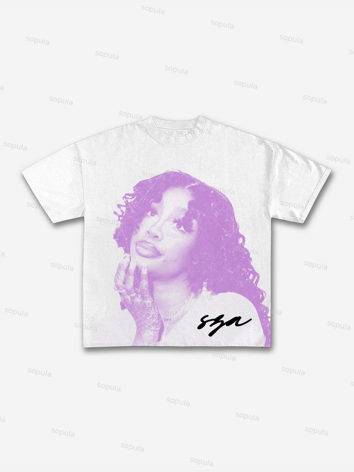 Vintage Sza Graphic Cotton T-shirt - Sopula｜Premium Graphic Tees & Graphic Clothing