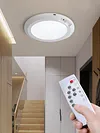Rechargeable Ceiling Light with Remote Control Motion Sensor Battery Operated Lights for Shower Pantry Shed Hallway Porch Garage Stairs