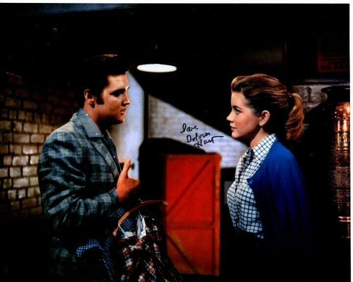 DOLORES HART Signed Autographed LOVING YOU w/ ELVIS PRESLEY Photo Poster painting