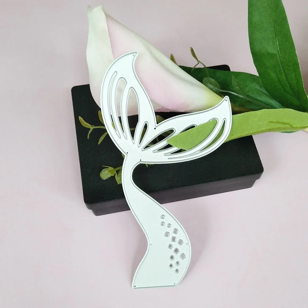 Metal cutting Mould Beautiful Fish tail knife Die scrapbook Photo album Paper embossing DIY Handicrafts 1 order