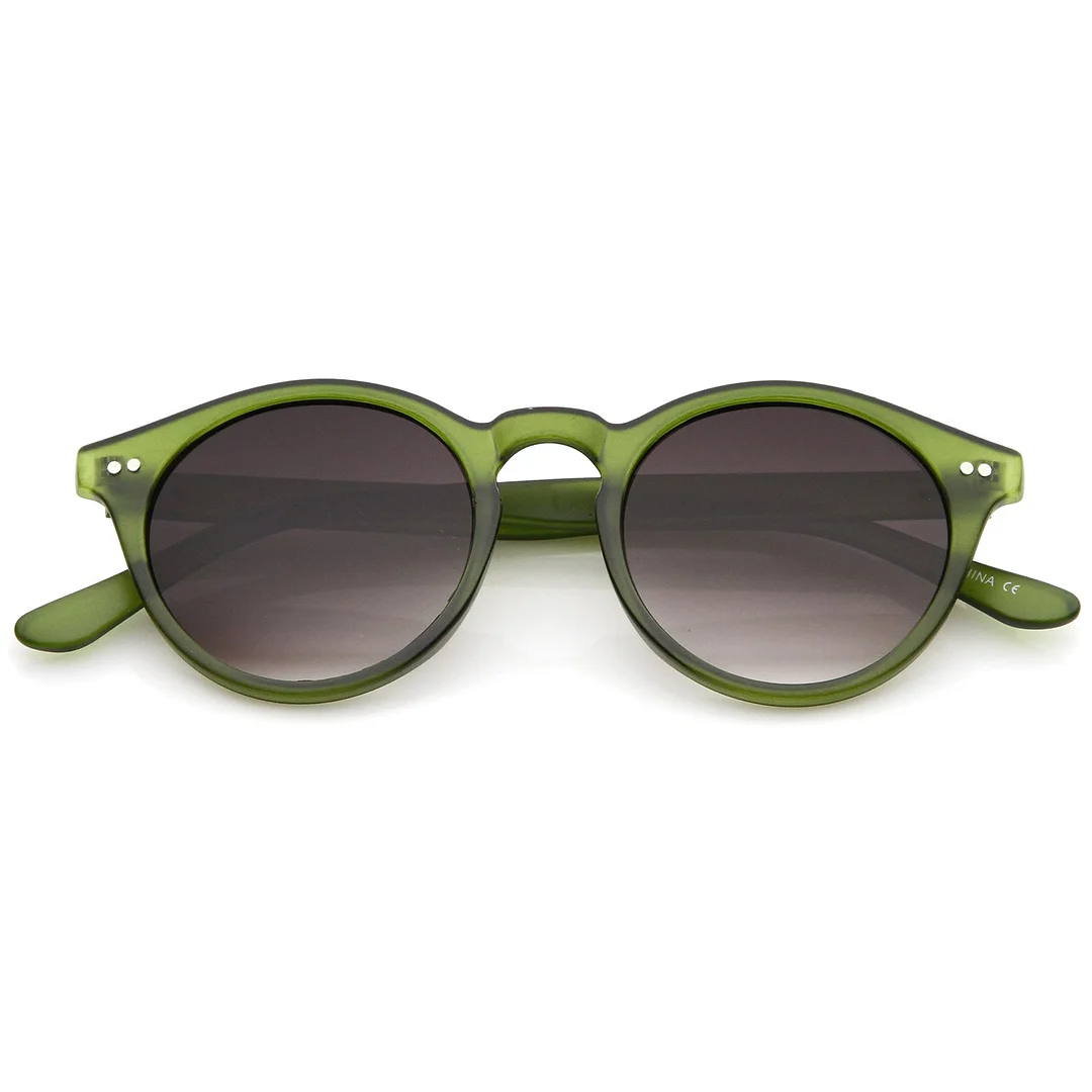 Classic Horn Rimmed Keyhole Nose Bridge P3 Round glasses 46mm