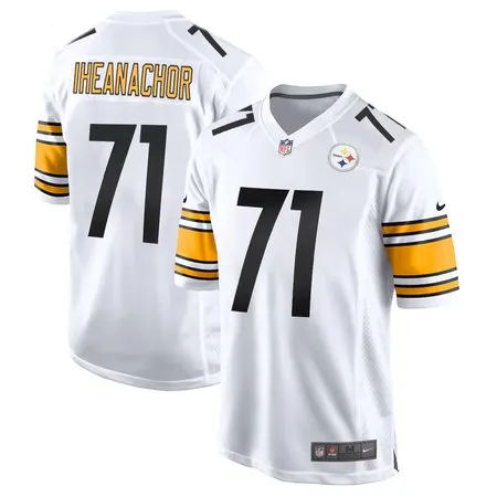 Youth Pittsburgh Steelers #71 Max Iheanachor White 2026 NFL Draft Game Jersey