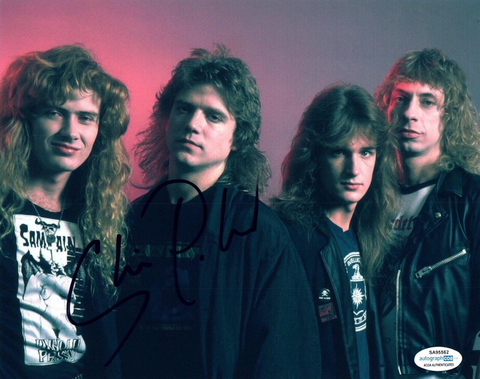 Chris Poland Signed Autographed 8x10 Photo Poster painting Megadeth Guitarist ACOA COA