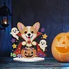 Halloween Puppy Special Shaped 2D Flat DIY Diamond Painting Ornament