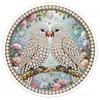 DIY Pearl Painting Art Kit,Round Dust-proof Outer Frame with Tassel Hanging Kit