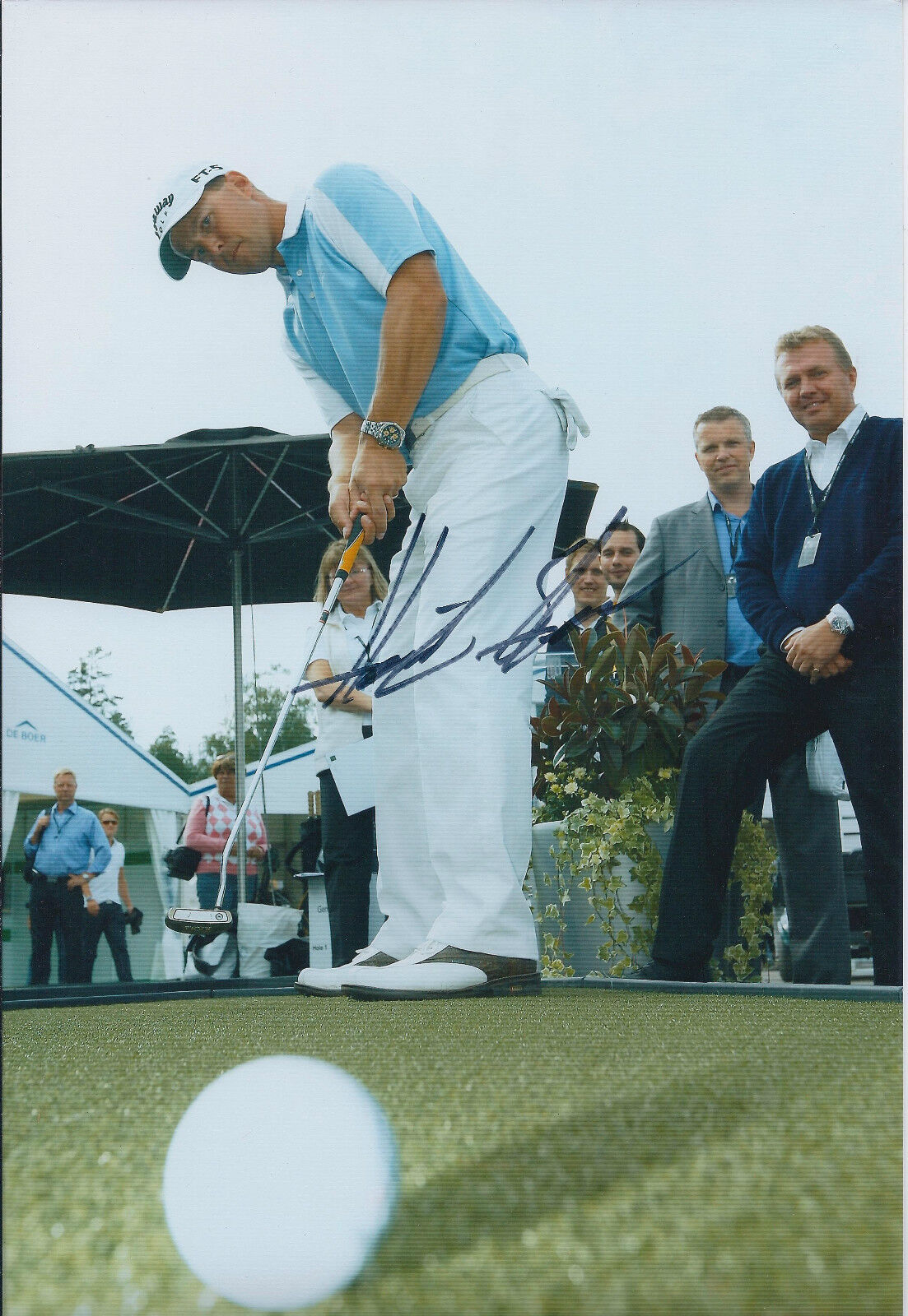 Henrik STENSON SIGNED AUTOGRAPH 12x8 Photo Poster painting AFTAL COA Callaway Pro Golf