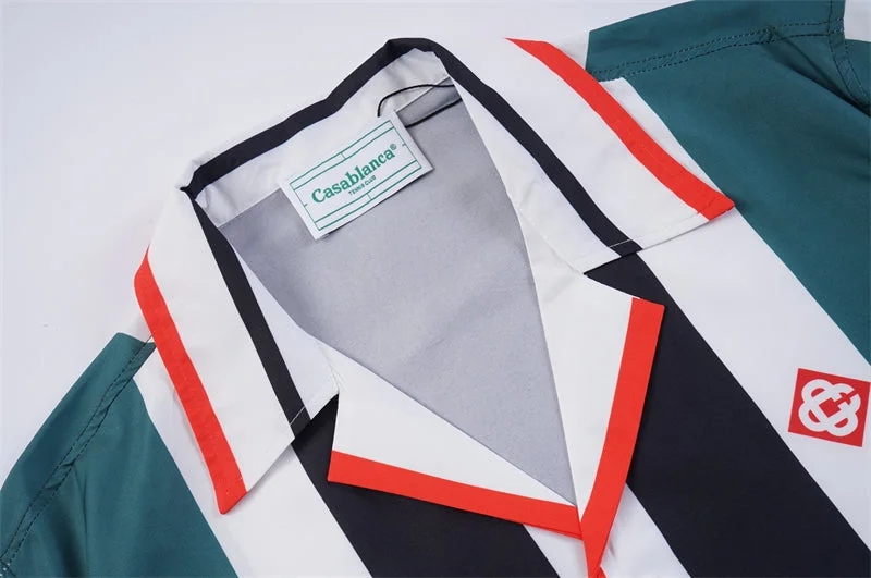 Casablanca 2023 new silk short-sleeved shirt