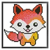 Fox-14CT Stamped Cross Stitch Kit(14*15cm)