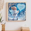 Snow Girl - Diamond Painting - Partial Special Shaped Drill(Canvas|30*30cm)