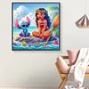 Stitch  Princess Moana-Full Round Diamond Painting 40*40CM
