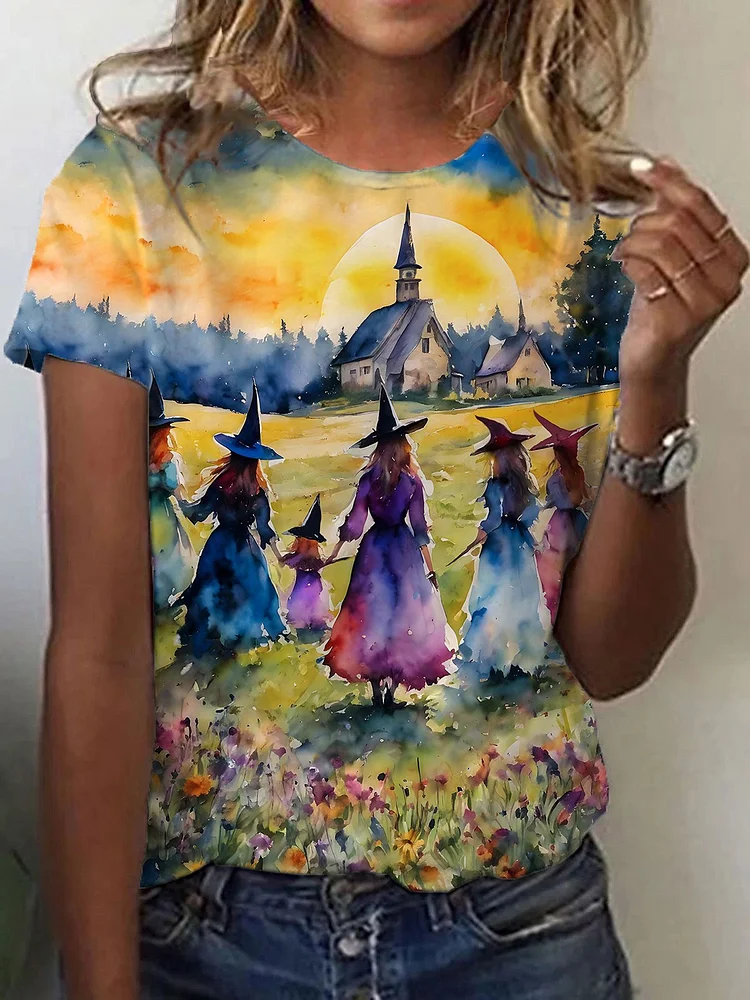 Womens Midsummer Witches Gather T-Shirt