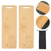 2Pcs Bamboo Tea Serving Tray Portable Cutting Board & Storage Bag for IGT Table