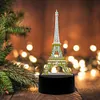 DIY Diamond Painting 7 Color Night Light Lamp Home Decoration Ornament Gift Kit(Eiffel Tower)