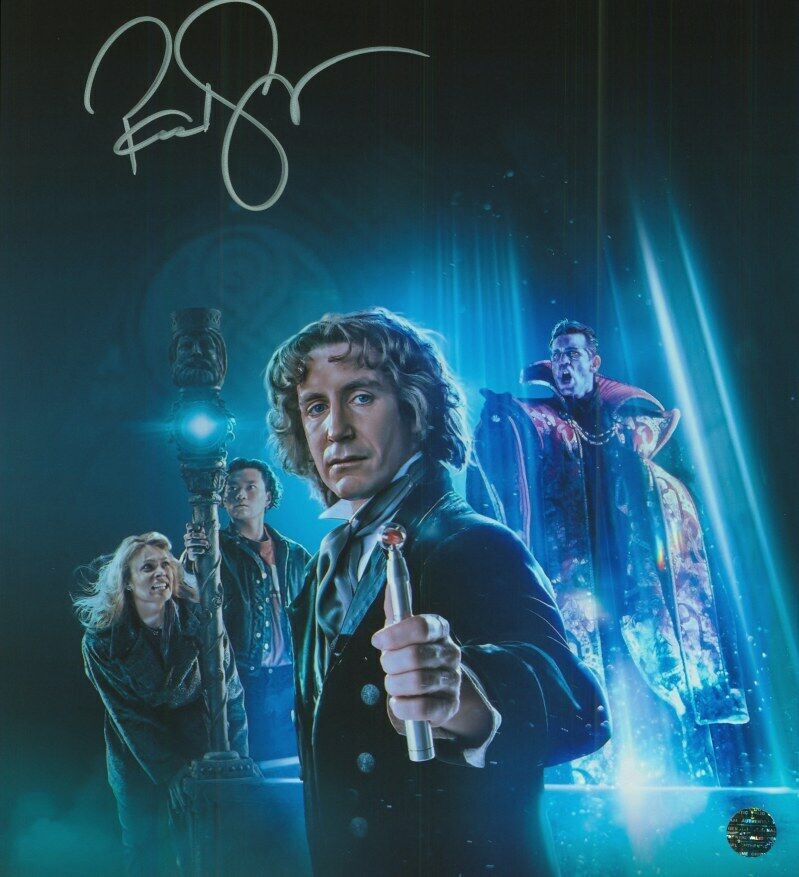 PAUL MCGANN Autographed Original 8x10 Photo Poster painting LOA TTM