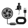 USB Powered Car Fan Vent Clip Car Cooling Fan 3 Speeds Quiet Brushless Motor 360 Rotatable for Sedan SUV RV Pickup Truck Van