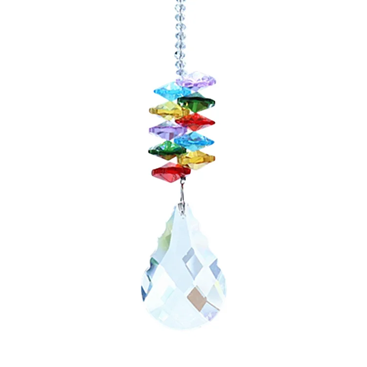 Crystal Pendant Prism Colorful Beads Hanging Drop Home Decor (Gourd Crystal)