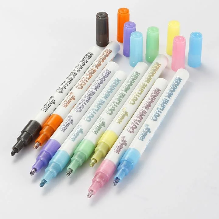 SuperSquiggles Outline Marker Set (8/12 Pens Per Set)