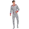 Family Matching Christmas Deer Pajamas Jumpsuits Set Family Look