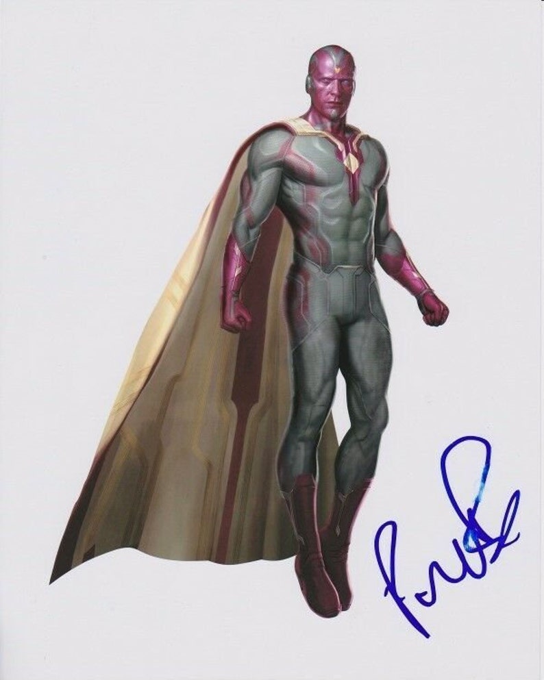 Paul bettany signed autographed the avengers jarvis vision Photo Poster painting