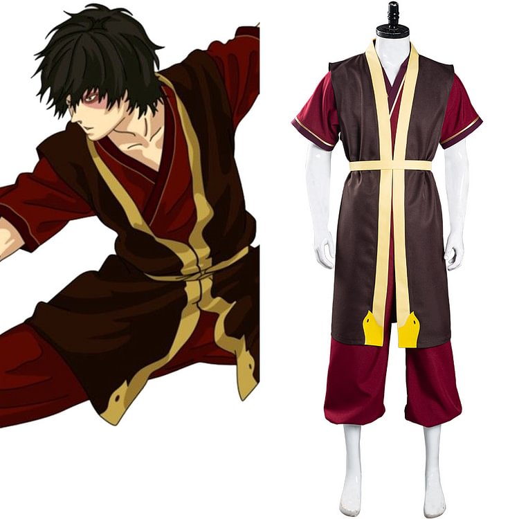 Avatar: The Last Airbender Pants Vest Outfit Zuko Halloween Carnival Suit Cosplay Costume