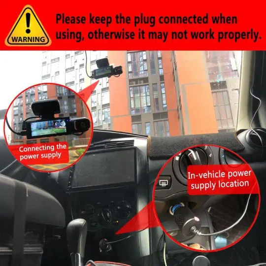🎥Enesy Front & Rear Dash Cam📹