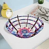 (US Local)Flower Diamond Painting Wooden Serving Tray Decorative Diamond Art Fruit Tray(D)