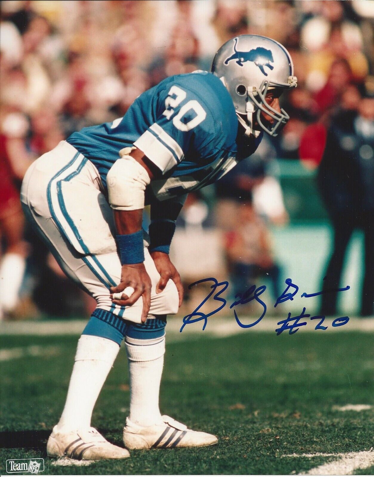 Billy Sims Autographed 8x10 Detroit Lions Heisman Trophy Winner 1978 #5