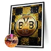 (Multi-Größe Rund/Vierkant) Fußball Borussia Dortmund - Volle Diamant Malerei