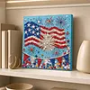 DIY Pre-Framed US Flag Button Art Canvas Kit