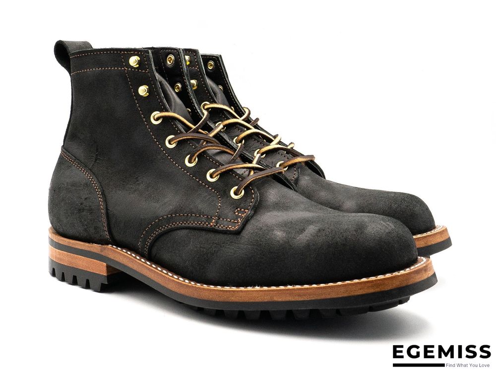 Cow Split Leather Men Boots Comfortable Boots Men Footwear Rubber Ankle Boots Men's Shoes | EGEMISS