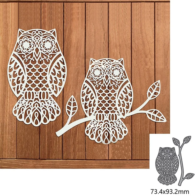 Cute Owl And Foliage Metal Cutting Dies For DIY Scrapbook Cutting Die Paper Cards Embossed Decorative Craft Die Cut New Arrival