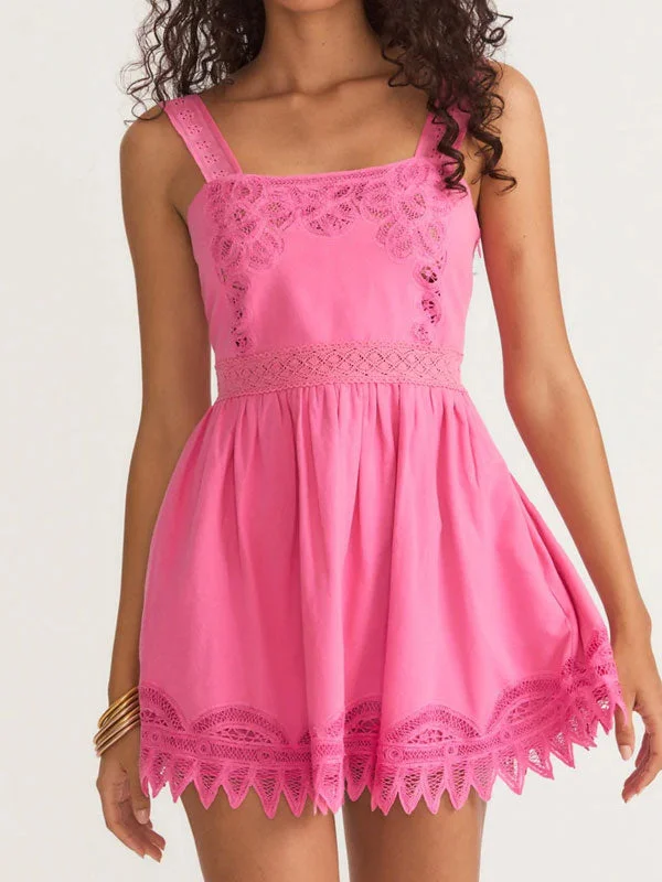 Rosemory embroider mini dress