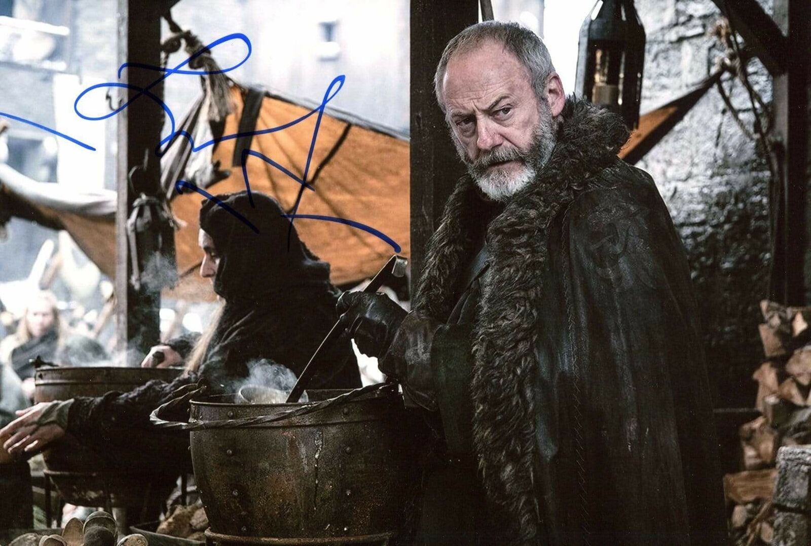 Liam Cunningham ACTOR autograph, In-Person signed Photo Poster painting